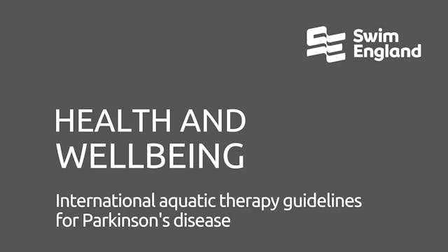 International aquatic therapy guideli...