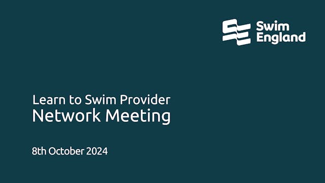 Learn to Swim Provider Network 8th OCT