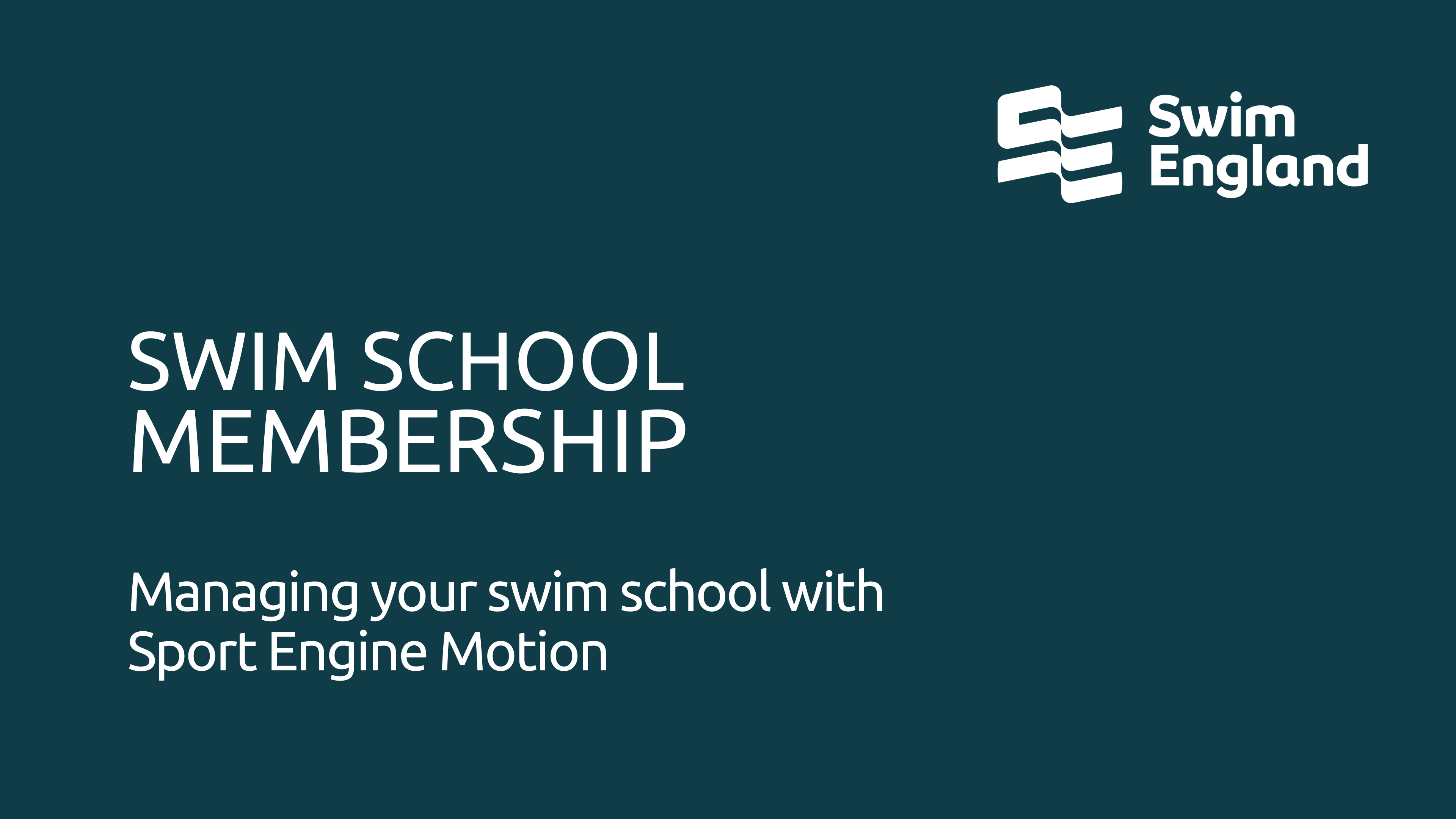 Managing your Swim School with Sport Engine Motion
