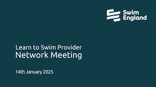 Learn to Swim Provider Network 14th J...