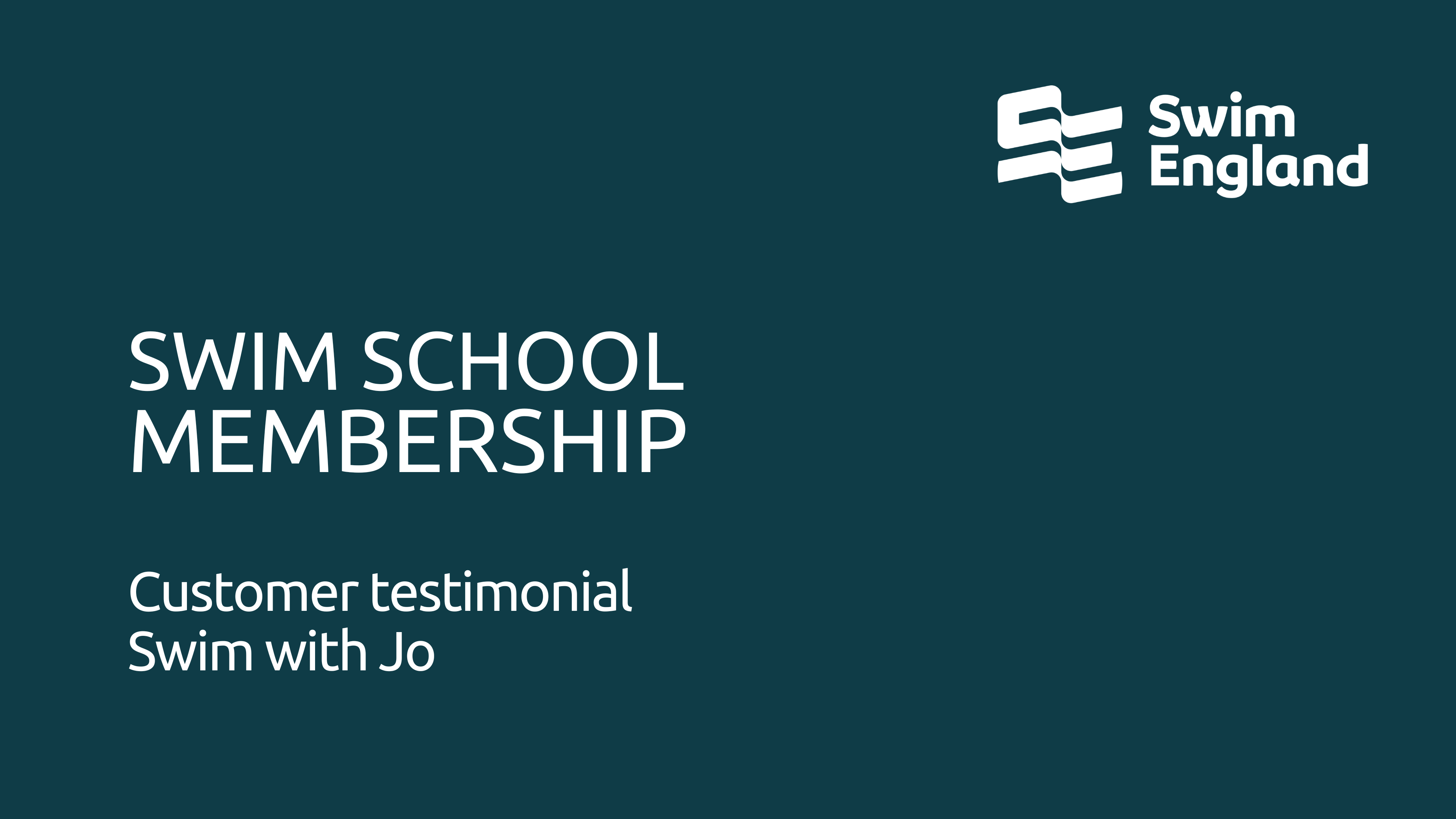 Swim with Jo Swim Sch Membership testimonial