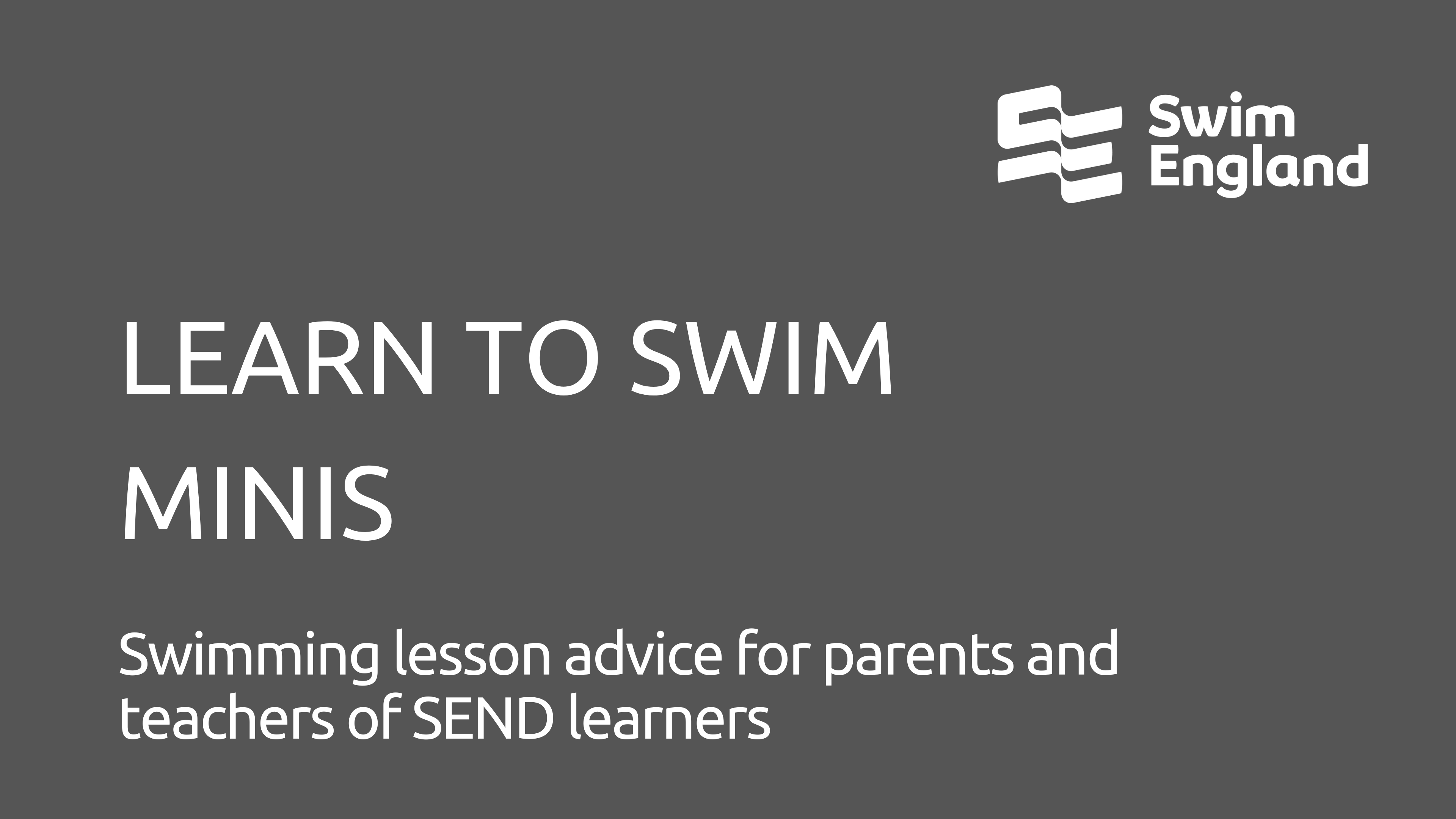 Swimming lesson advice for parents and teachers of SEND learners