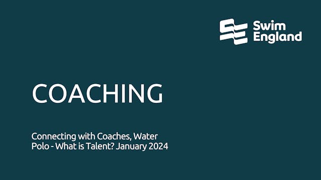 Connecting with Coaches, Water Polo -...