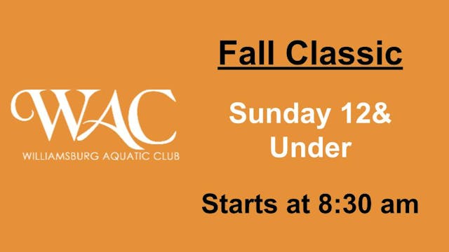 2022 WAC Fall Classic | Sunday 12&U P...