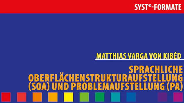 Sprachliche Oberflächenstrukturaufstellung (SOA)