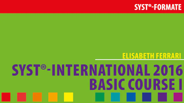 SySt®-Basic Course 1 2016 DEUTSCH mit ENGLISCH
