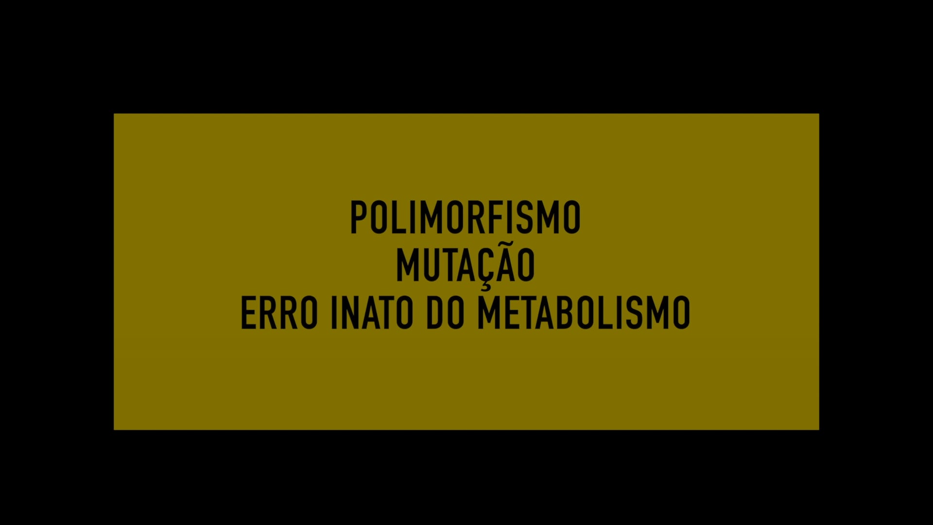 Polimorfismo, mutação ou erro inato do metabolismo?