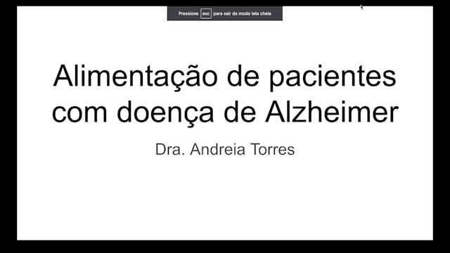 Alimentação do paciente com Alzheimer