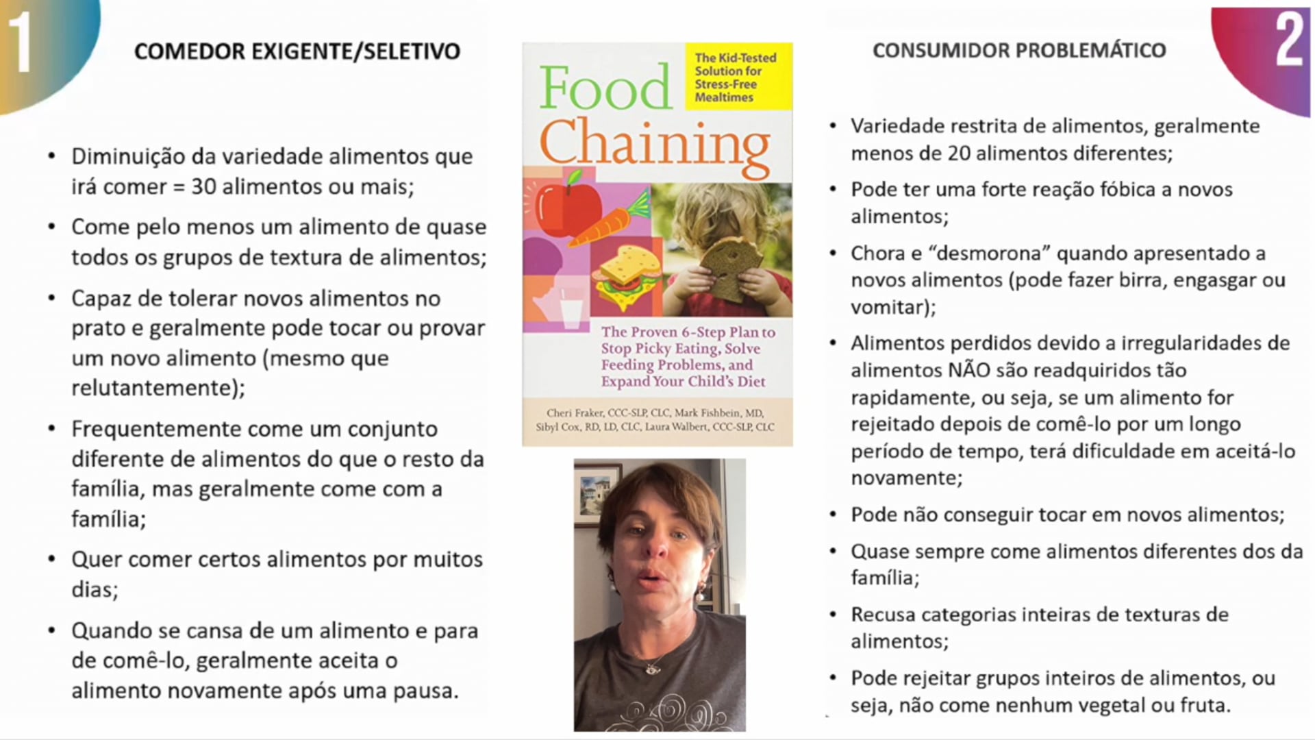 Comedores exigentes x comedores problemáticos