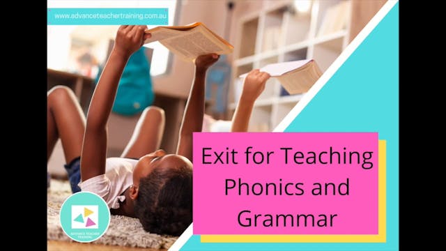 9. Exit Teaching Grammar and Phonics