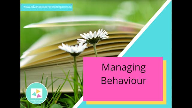 5. Managing Behaviour K-2