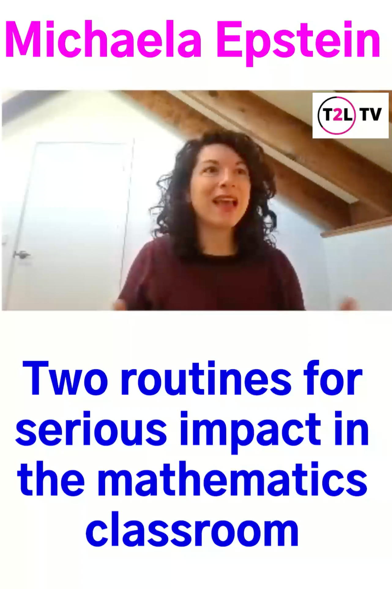 Sneak Peak - Two routines for serious impact in the mathematics classroom.