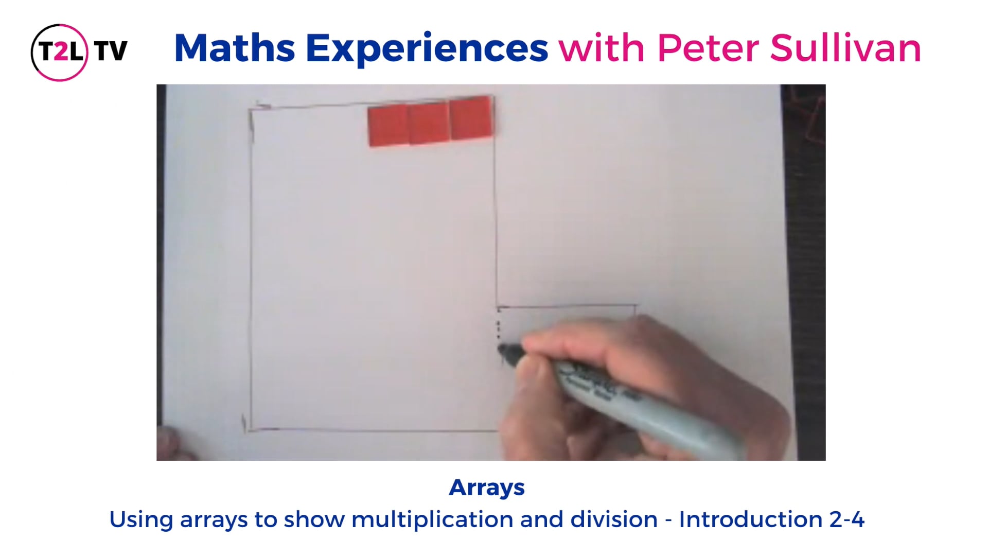 1. Using arrays to show multiplication and division (Levels 2-4)