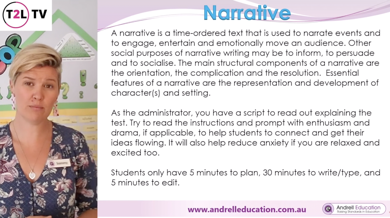 Narrative Writing - T2L TV