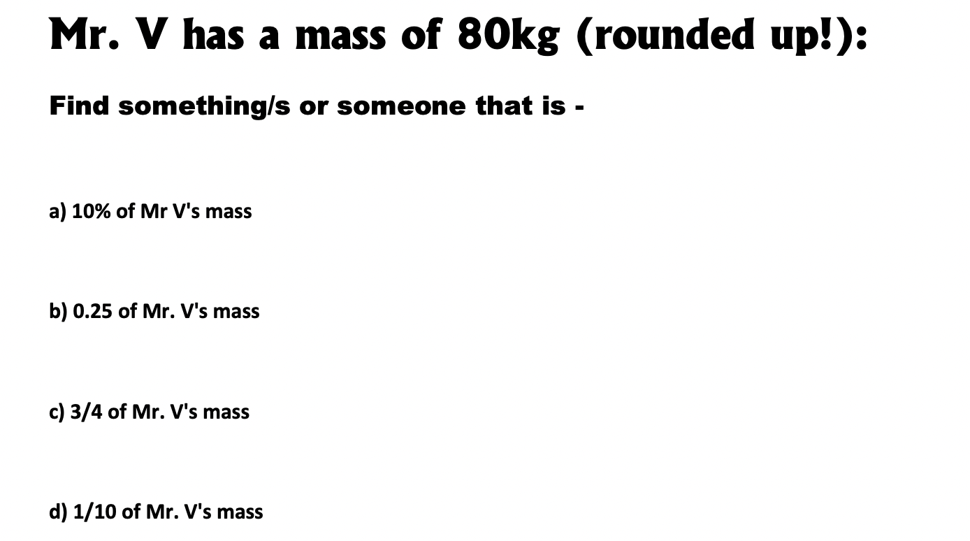 Mr Vs Mass