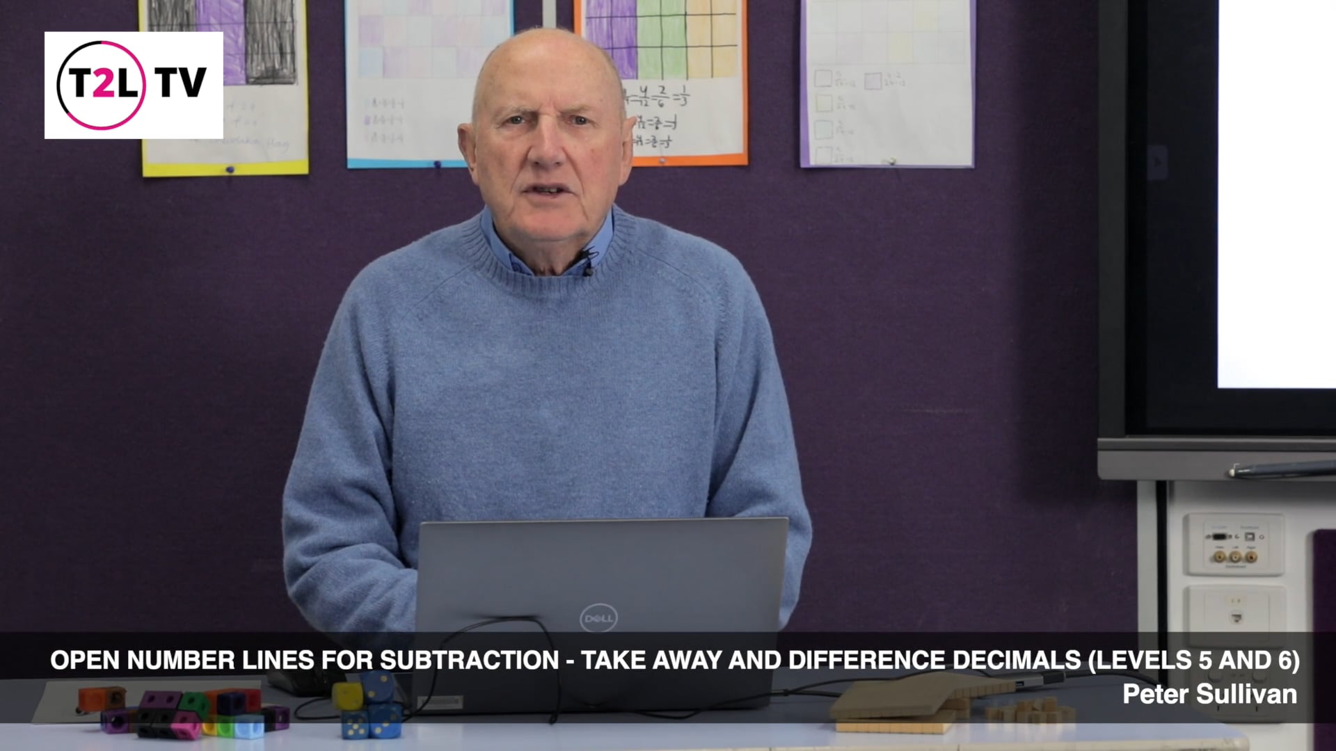 8. Open number lines for subtraction - take away and difference decimals (levels 5 and 6)
