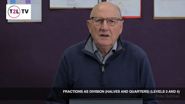 2. Fractions as division (halves and ...