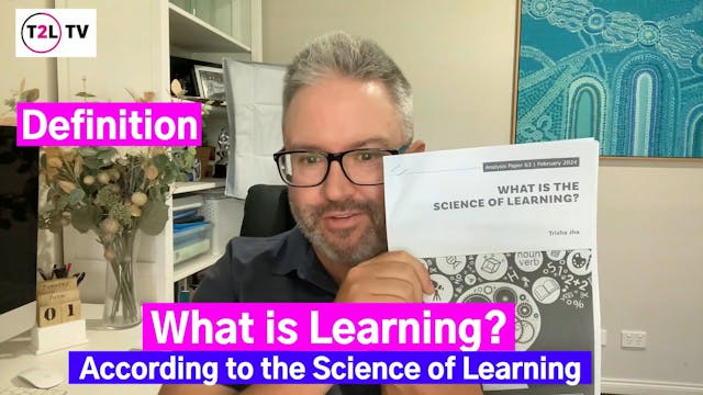 What is Learning? (according to the S...