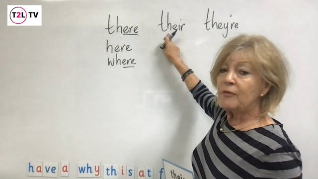 Teaching 'their, there and they're'