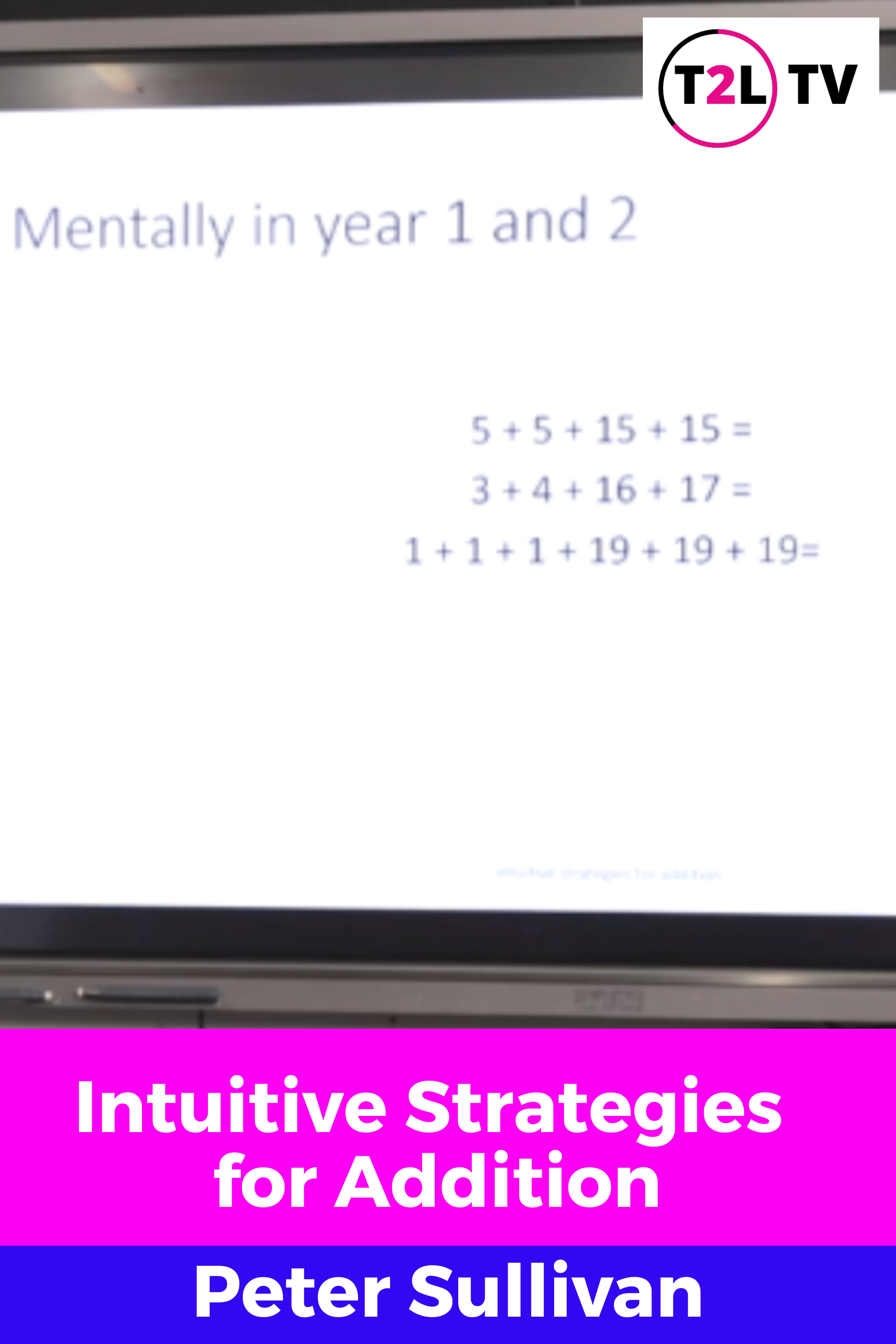 Intuitive Strategies for Addition