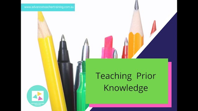 2. Teaching Prior Knowledge