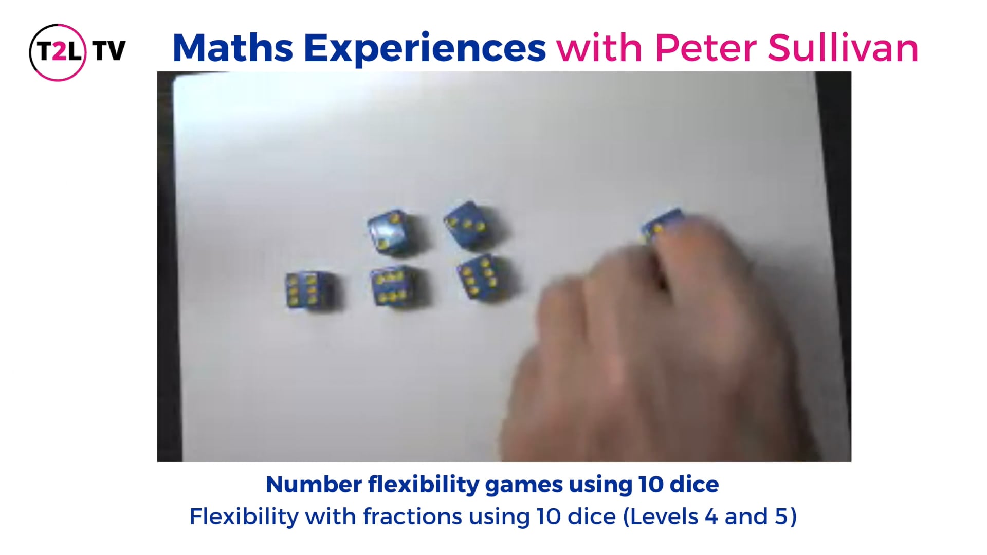 4. Flexibility with fractions using 10 dice (Levels 4 and 5)