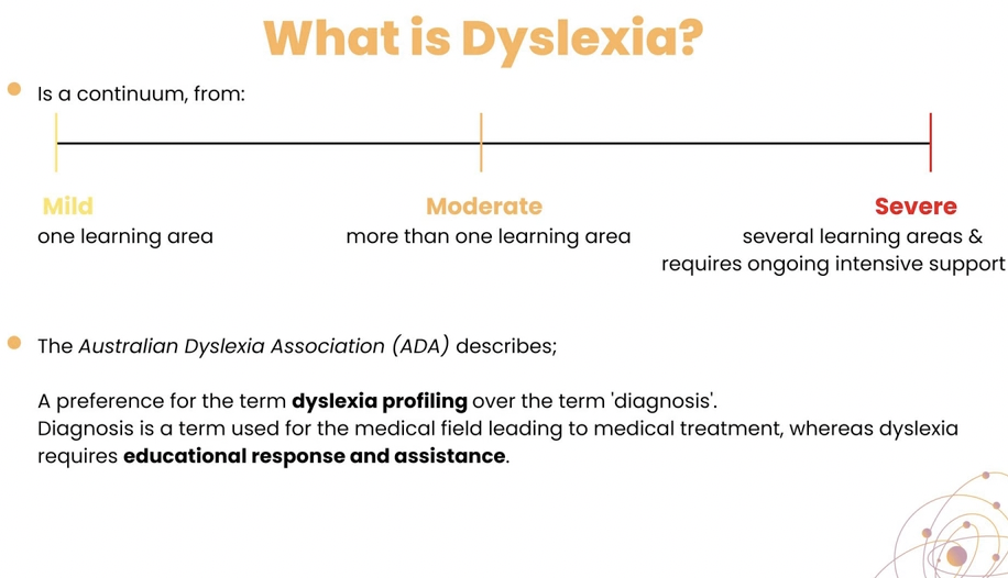 Understanding Dyslexia - What is it?  (starts at the 16min mark)