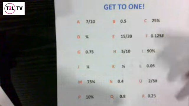 5. Get to One