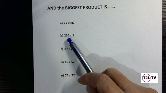 8. The Biggest Product Is......