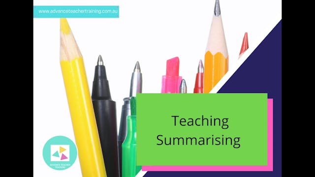 4. Teaching Summarising