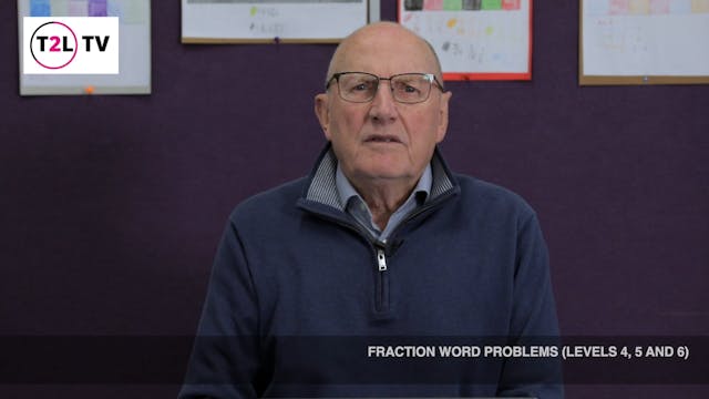 8. Fraction word problems (levels 4, ...