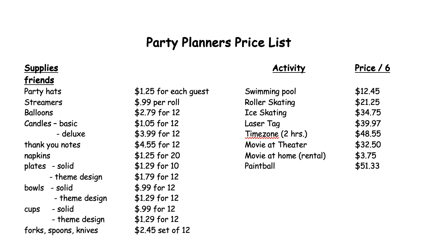 Party Planners Price List.pdf