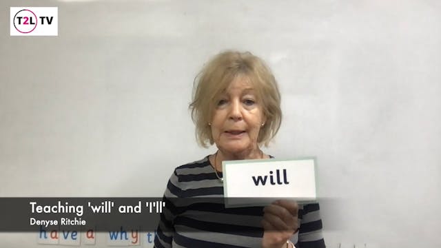 Teaching 'will' and 'I'll'