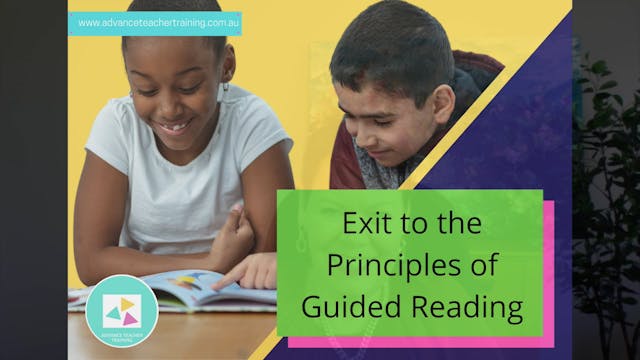 7. Exit Principles for Guided Reading