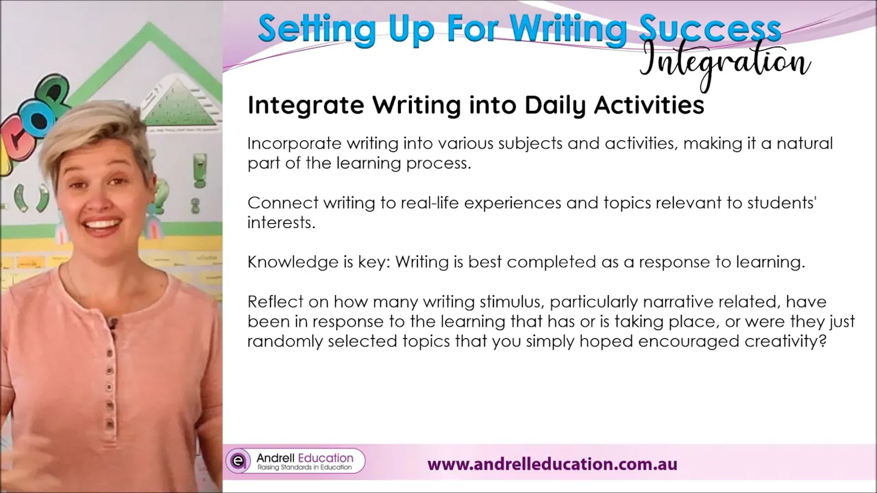 8. Integrate Writing - T2L TV