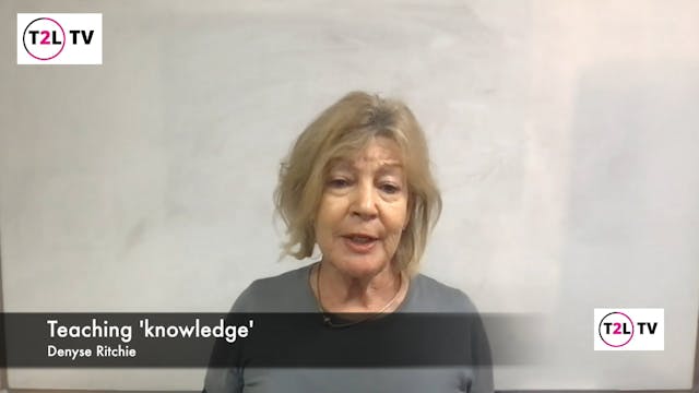 6. Teaching 'knowledge'