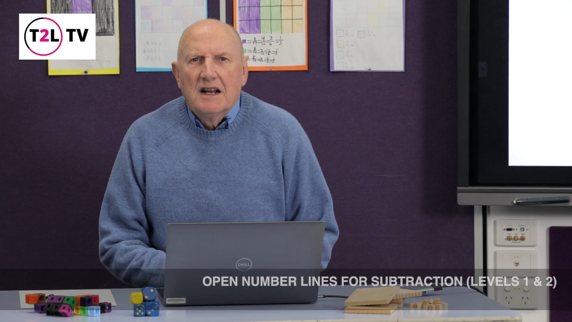 2. Open number lines for subtraction (levels 1 and 2