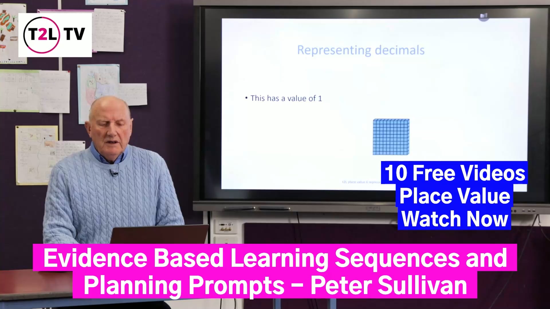 Using MAB to teach decimals.