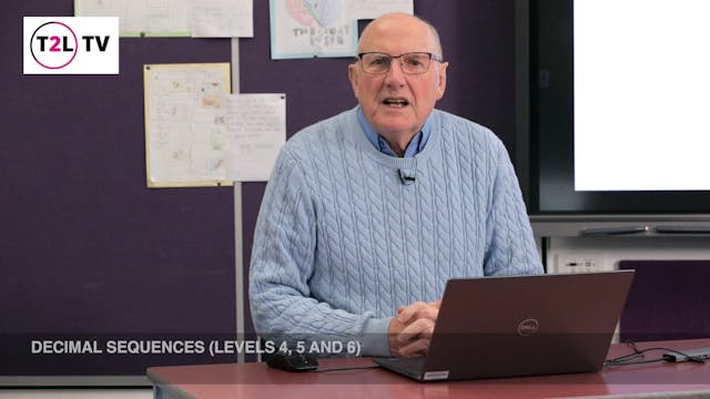 10. Decimal sequences (levels 4, 5 an...