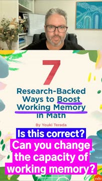 Can you improve Working Memory?