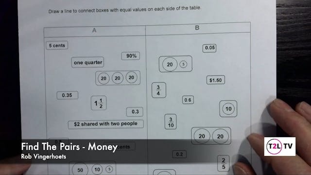 Find The Pairs - Money. 5-6