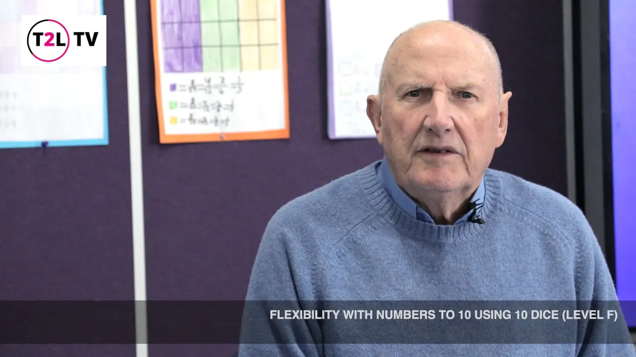 1. Flexibility with numbers to 10 using 10 dice (level F) - T2L TV