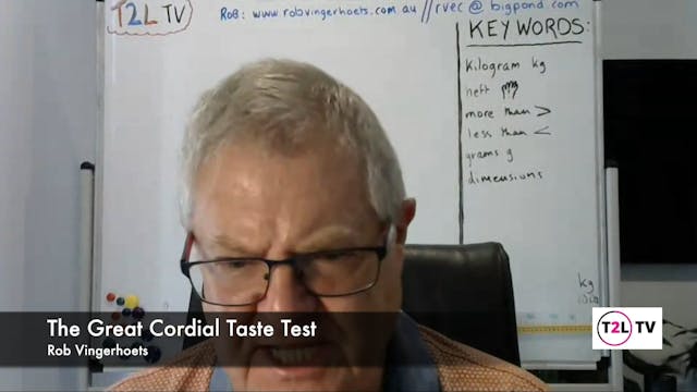 The Great Cordial Taste Test. 4-6