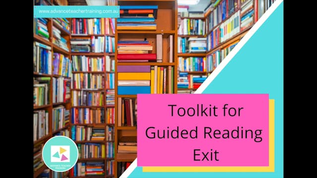 7. Exit Tooklit to Guided Reading K-2