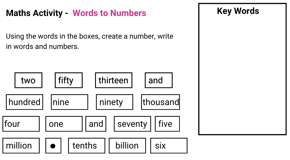 Words to Numbers.pdf