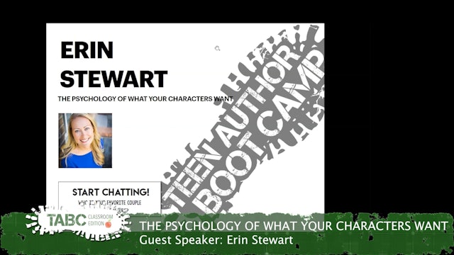 THE PSYCHOLOGY OF WHAT YOUR CHARACTERS WANT by Erin Stewart
