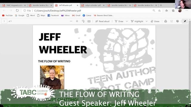 2022 23THE FLOW OF WRITING by Jeff Wheeler