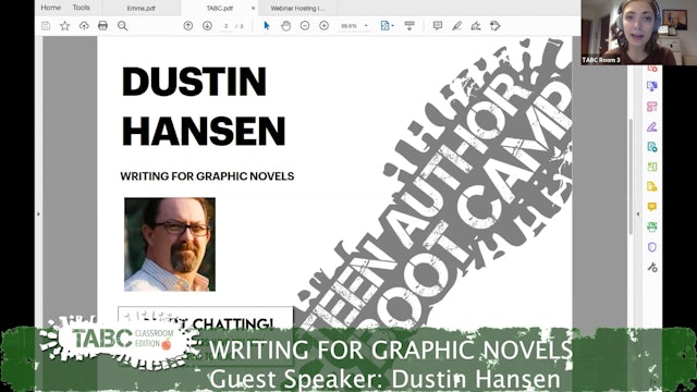 WRITING FOR GRAPHIC NOVELS by Dustin Hansen