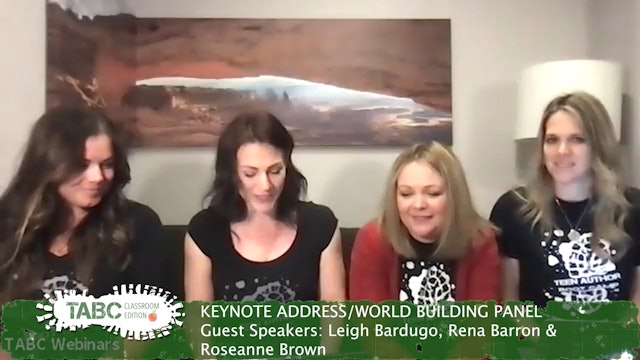 WORLD BUILDING KEYNOTE PANEL by Leigh Bardugo, Rena Barron, Roseanne Brown