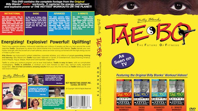 Billy Blanks Tae Bo 4 Pack Original Workouts Digitally Remastered